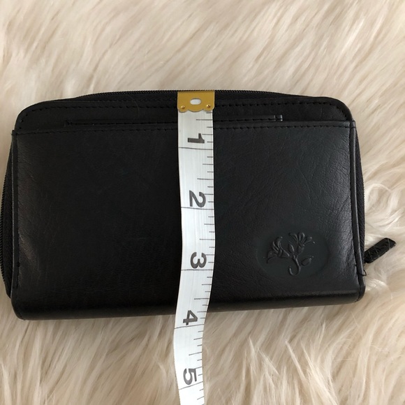 Buxton Bags Buxton Black Leather Zip Around Wallet Poshmark